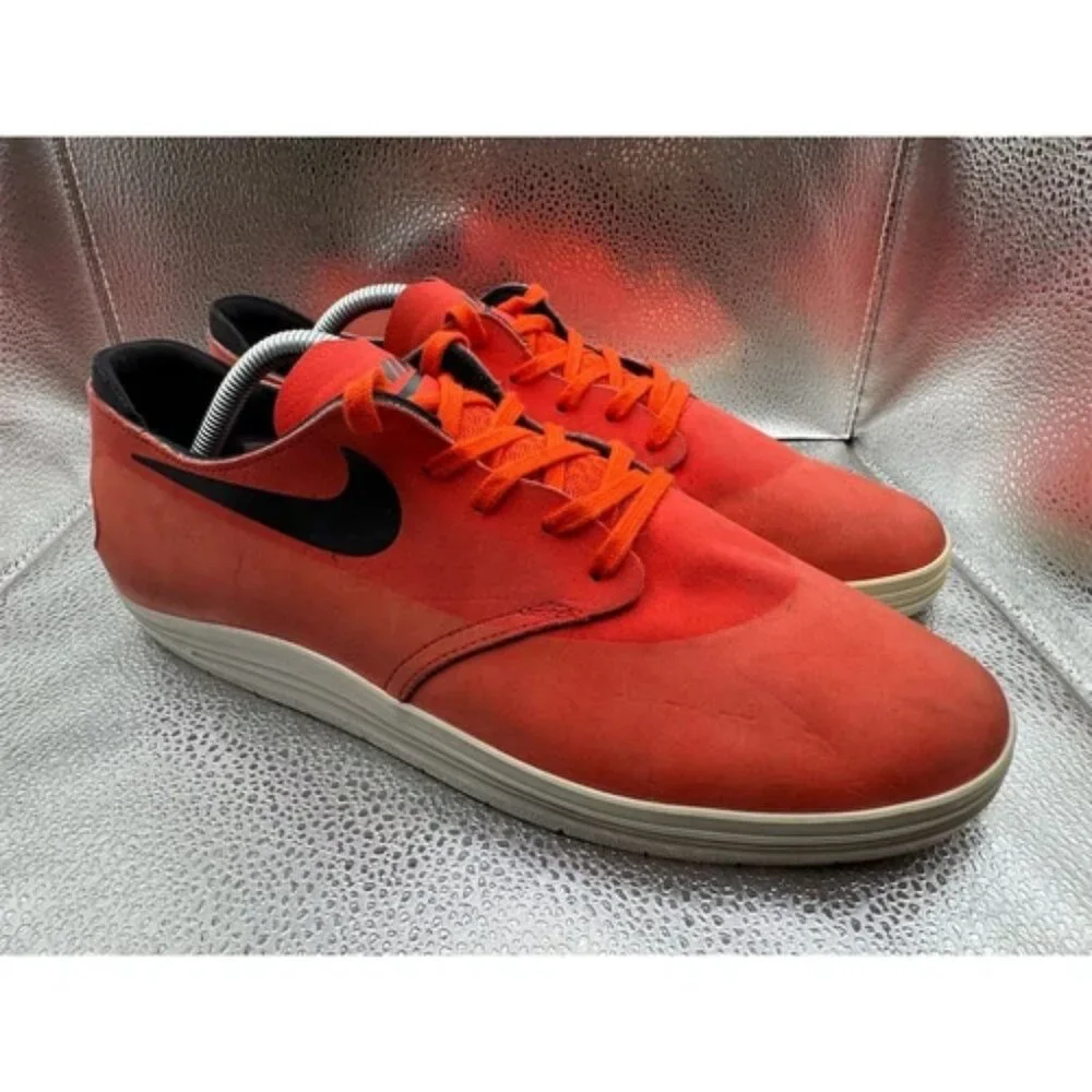 Nike SB Lunar One Shot Men's Sneakers Red Size 10 Skateboarding‎